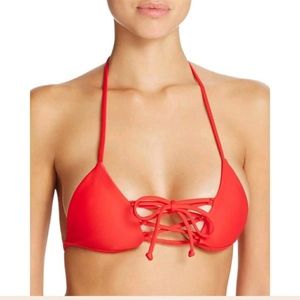 LOVERS + FRIENDS OCEAN TIDES LACE TRIANGLE BIKINI